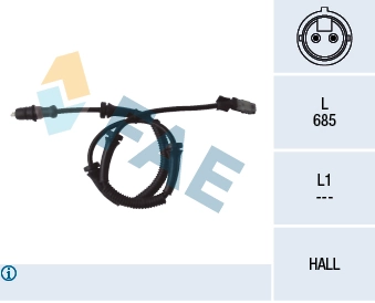 Sensor, wheel speed