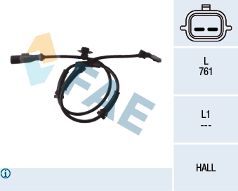 Sensor, wheel speed