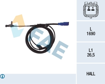 Sensor, wheel speed