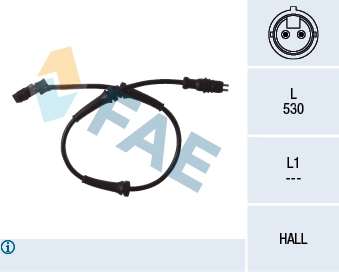 Sensor, wheel speed