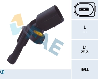 Sensor, wheel speed