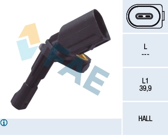 Sensor, wheel speed