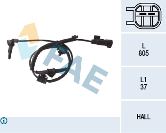 Sensor, wheel speed