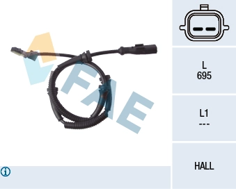 Sensor, wheel speed