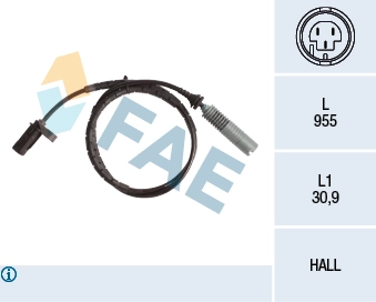 Sensor, wheel speed
