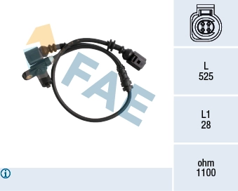 Sensor, wheel speed