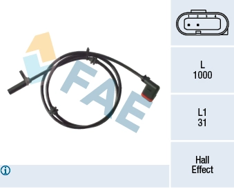 Sensor, wheel speed