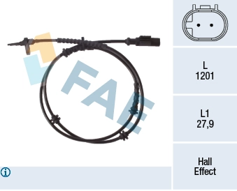 Sensor, wheel speed