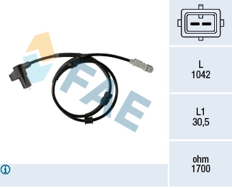 Sensor, wheel speed