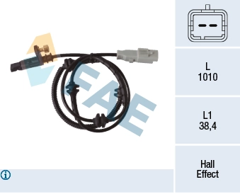 Sensor, wheel speed