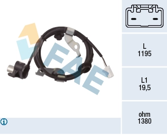 Sensor, wheel speed