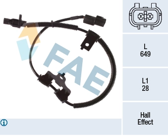 Sensor, wheel speed