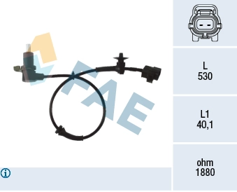 Sensor, wheel speed