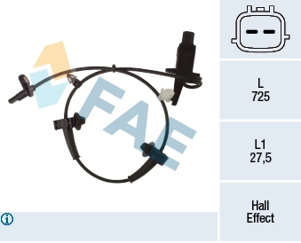 Sensor, wheel speed