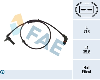Sensor, wheel speed