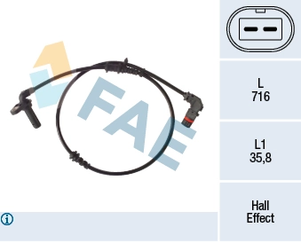 Sensor, wheel speed