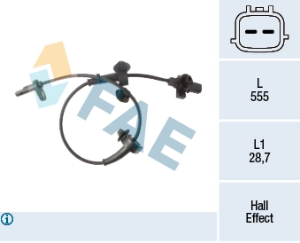 Sensor, wheel speed