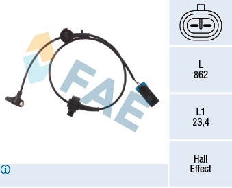 Sensor, wheel speed