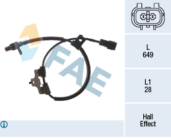 Sensor, wheel speed