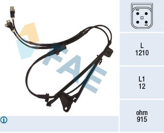 Sensor, wheel speed