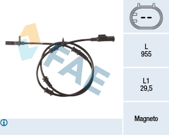 Sensor, wheel speed