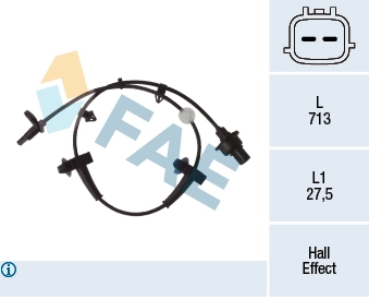 Sensor, wheel speed