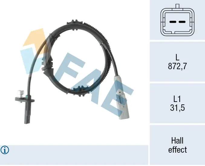 Sensor, wheel speed