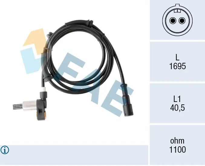 Sensor, wheel speed