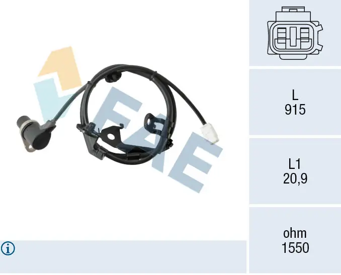 Sensor, wheel speed