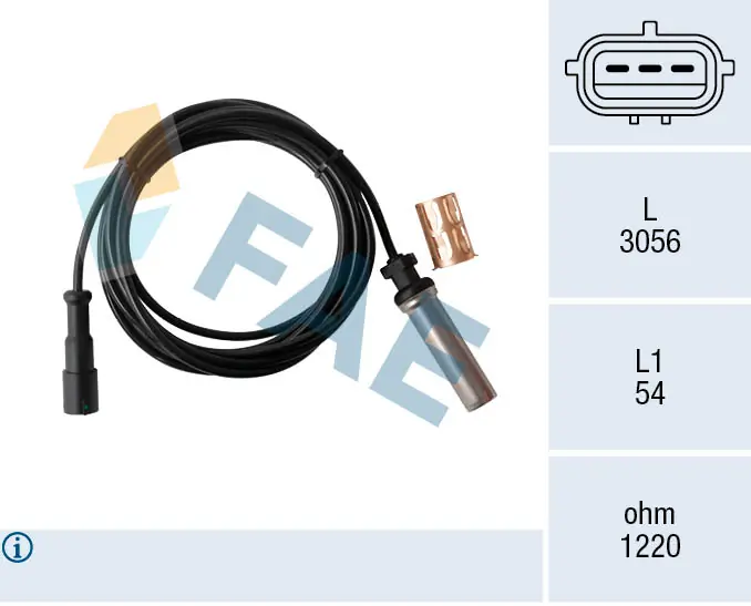 Sensor, wheel speed