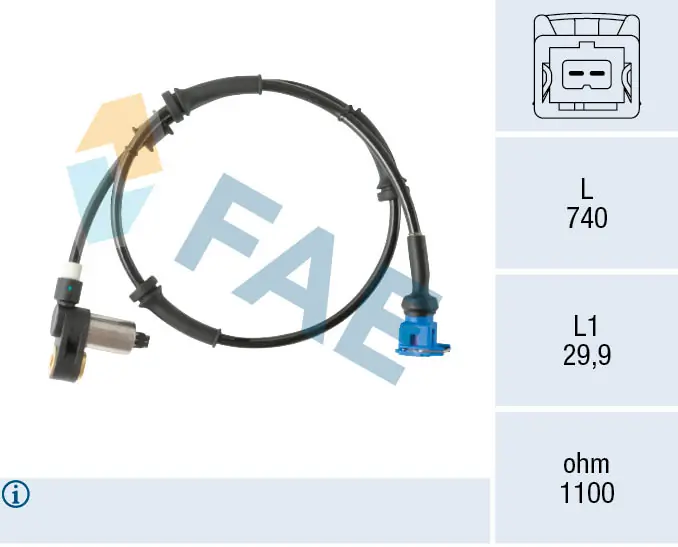 Sensor, wheel speed