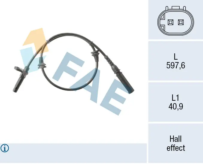Sensor, wheel speed