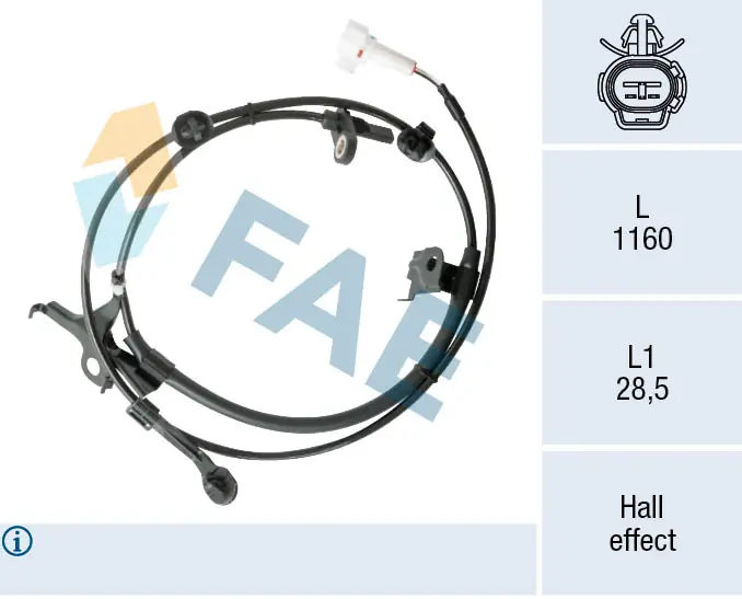 Sensor, wheel speed