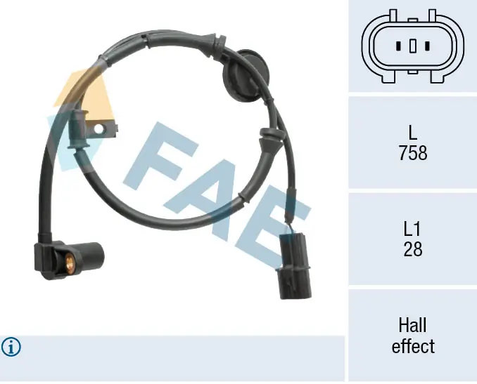 Sensor, wheel speed