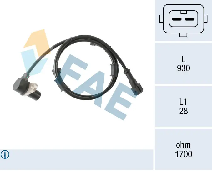 Sensor, wheel speed