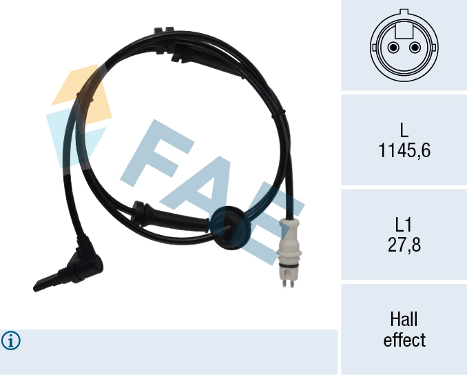 Sensor, wheel speed