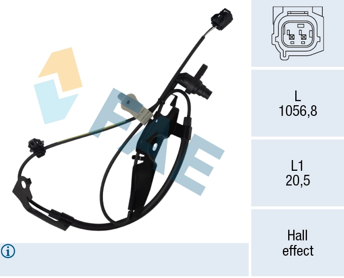 Sensor, wheel speed