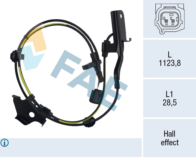 Sensor, wheel speed