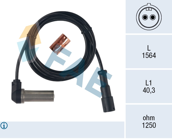 Sensor, wheel speed