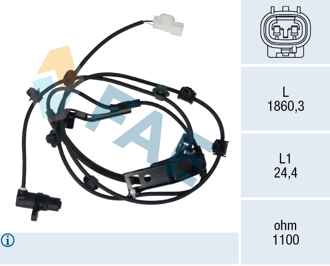 Sensor, wheel speed