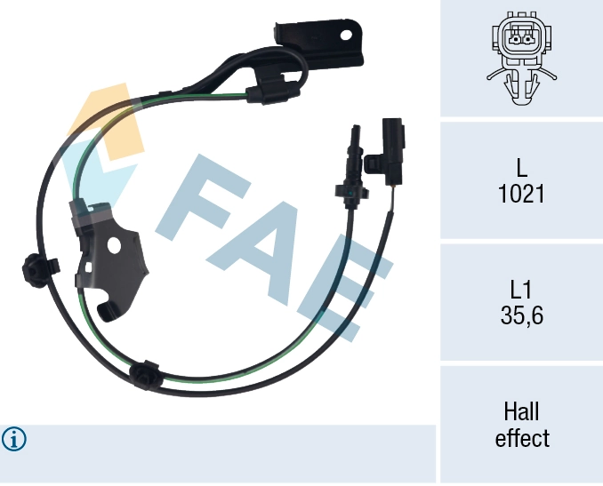 Sensor, wheel speed