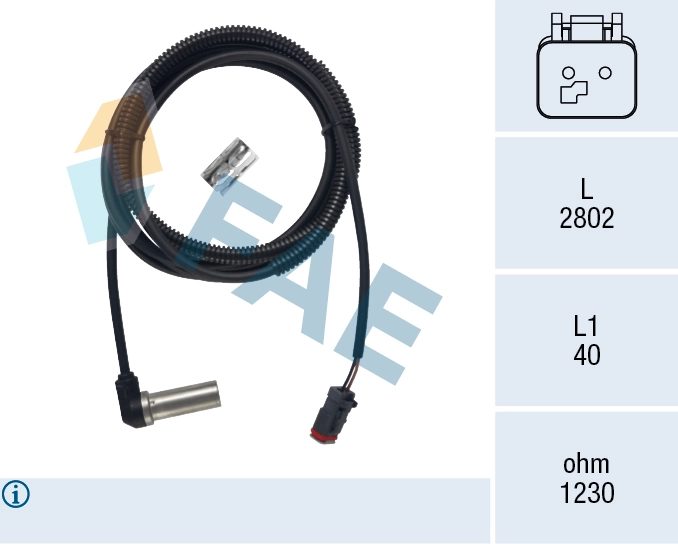 Sensor, wheel speed