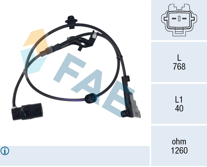 Sensor, wheel speed