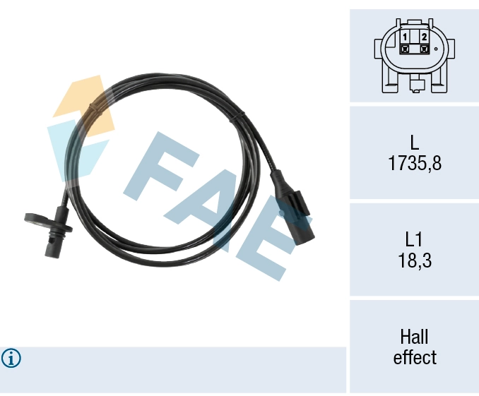 Sensor, wheel speed