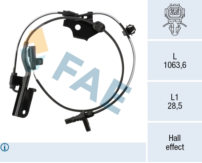 Sensor, wheel speed