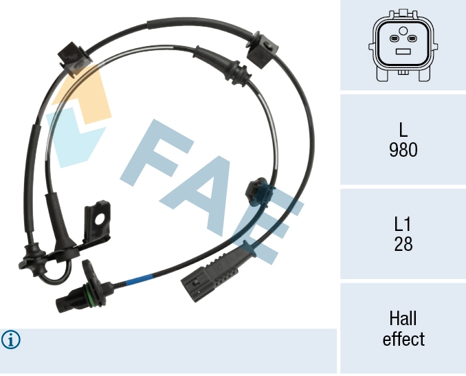 Sensor, wheel speed