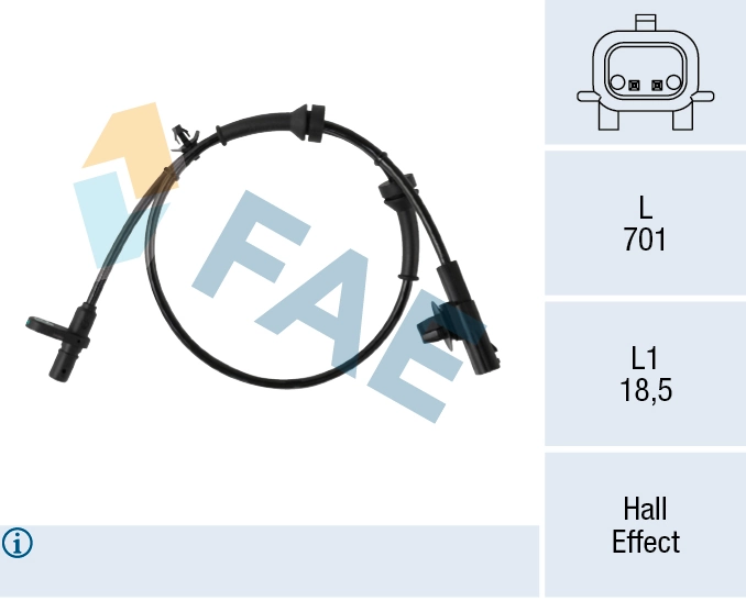Sensor, wheel speed