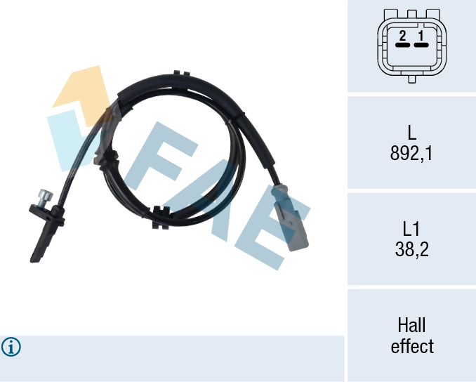 Sensor, wheel speed