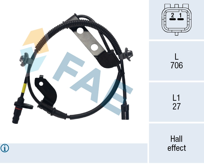 Sensor, wheel speed