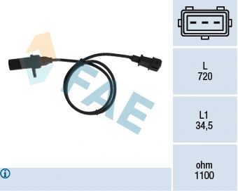 Sensor, crankshaft pulse